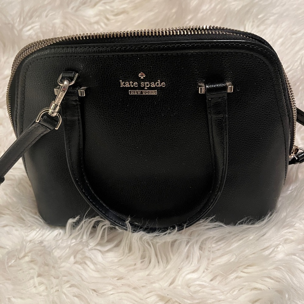 Kate Spade Black Patterson Drive Dome Satchel